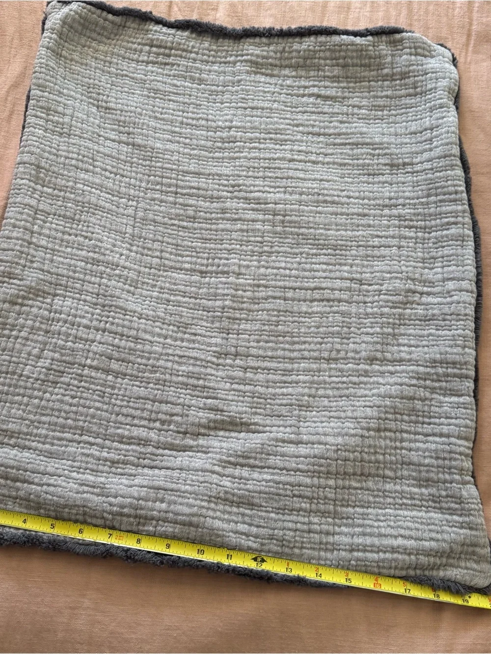 Casaluna Gray One Piece Standard Sham Pillow Case 100% Cotton New without Tags